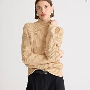 JCrew Relaxed Rollneck Sweater Light Brown - Size XL